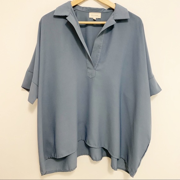 Nordstrom Tops - Nordstrom Mello Day V Neck Collared Blouse